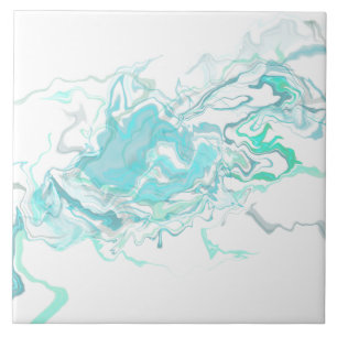 Ocean Swirl I Ceramic Tile