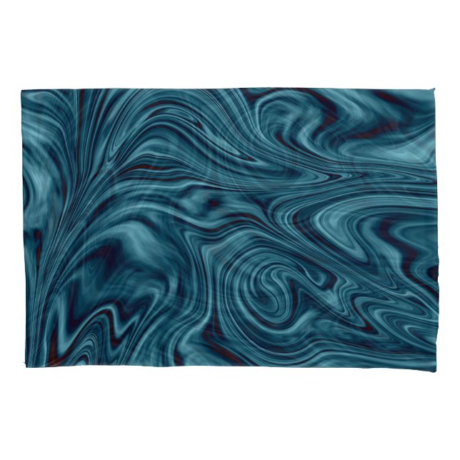 Ocean swirl pillowcase (Front)
