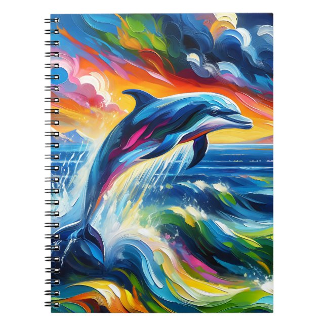 Ocean Symphony Dolphin Notebook (Front)