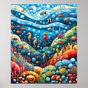 Ocean Tapestry Poster