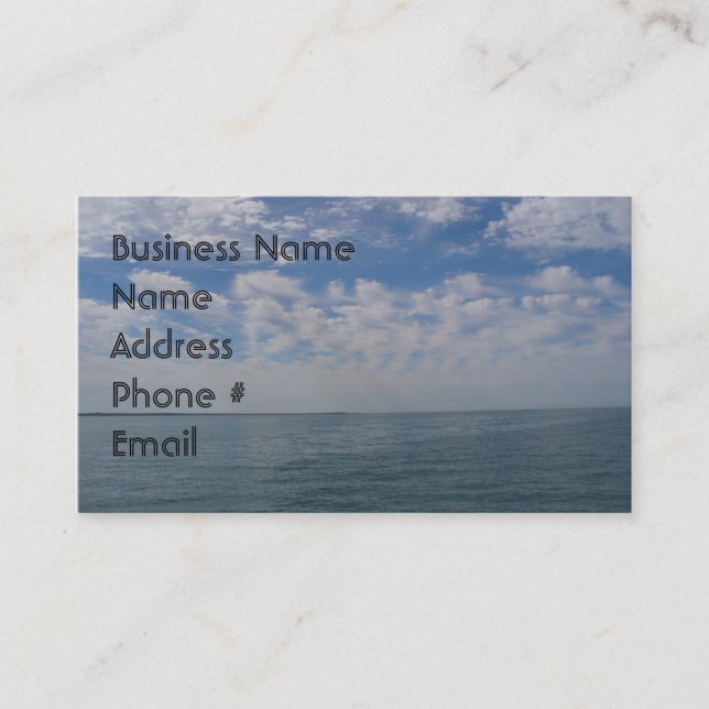 Ocean Theme Business Card (Front)