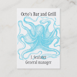 Ocean themed business card