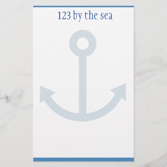 Ocean themed stationary stationery (Front)