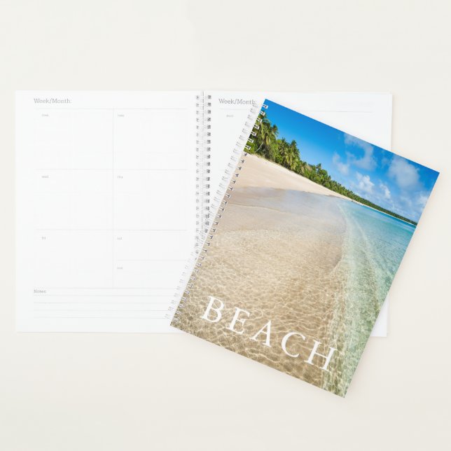 Ocean Tide On A Tropical Beach Planner (Display)