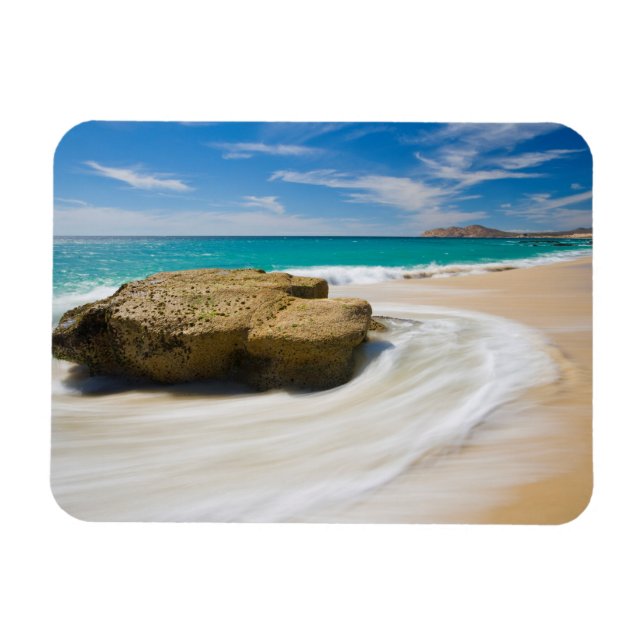 Ocean Tide Swirls On The Beach Magnet (Horizontal)