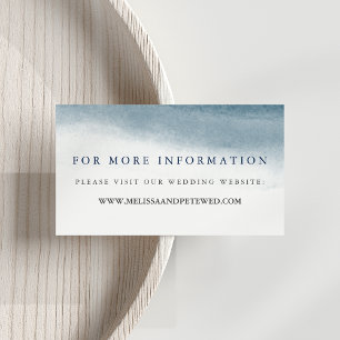 Ocean Tides Wedding Website Cards