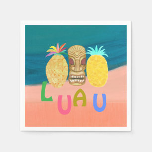 Ocean Tiki Pineapple Luau Napkin