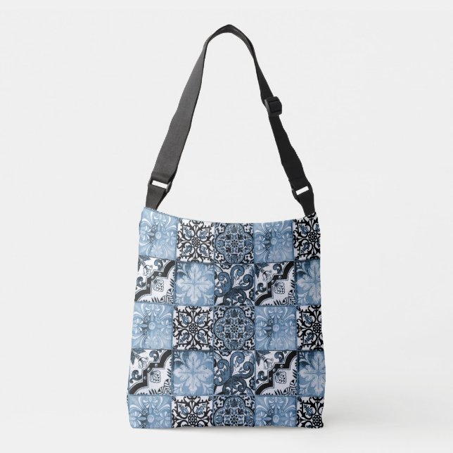 Ocean Tile Crossbody Bag (Front)