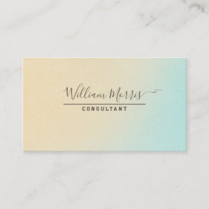 Ocean Tone Minimalist QR Code Professional  Business Card