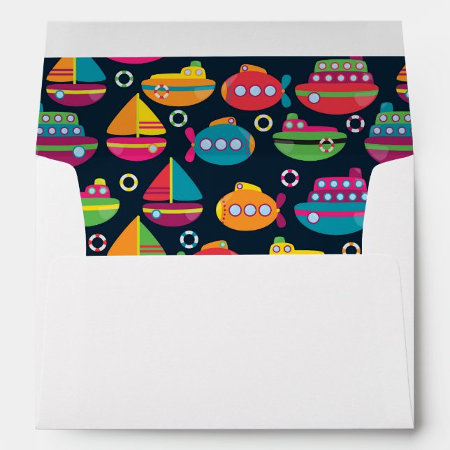 Ocean Transportation Pattern Envelope (Back (Bottom))