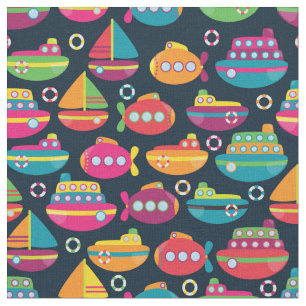Ocean Transportation Pattern Fabric