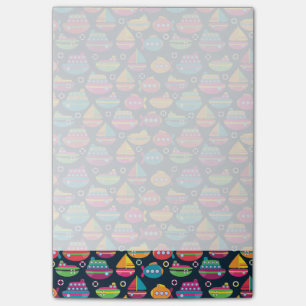 Ocean Transportation Pattern Post-it Notes