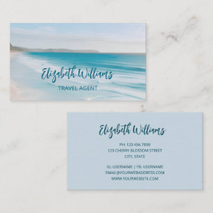 Ocean Travel Agent   Business Card