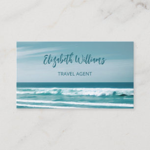 Ocean Travel Agent    QR Code Business Card