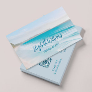 Ocean Travel Agent    QR Code Business Card