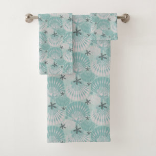 Ocean Treasures mint  Bath Towel Set