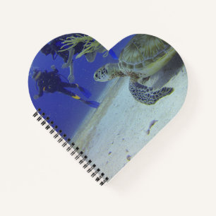 Ocean Turtle Heart Notebook – Nature-Inspired Gift