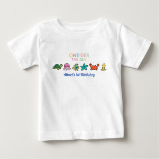 Ocean Under the Sea Blue Birthday Baby T-Shirt