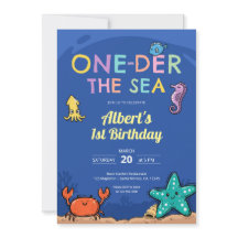 Ocean Under the Sea Blue Birthday Photo