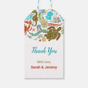 Ocean Underwater Thank You Tags