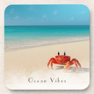 Ocean Vibes – Customisable Cute Cork Coaster
