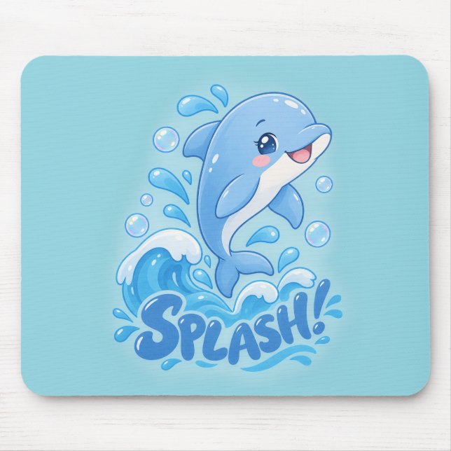 Ocean Vibes 🐬 Mouse Mat (Front)