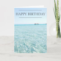 Ocean View Birthday Card