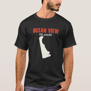 Ocean View Delaware USA State America Travel Delaw T-Shirt