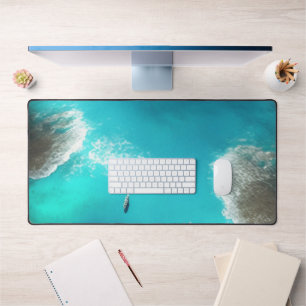 Ocean view desk mat