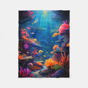 ocean view fleece blanket