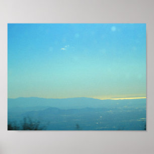 Ocean View From The Rim of the World Highway Poster