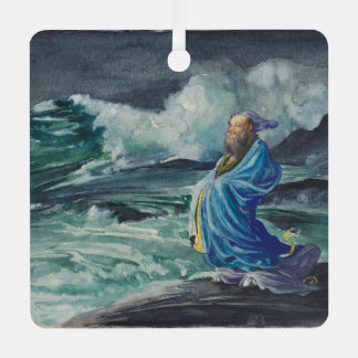 Ocean View Metal Tree Decoration