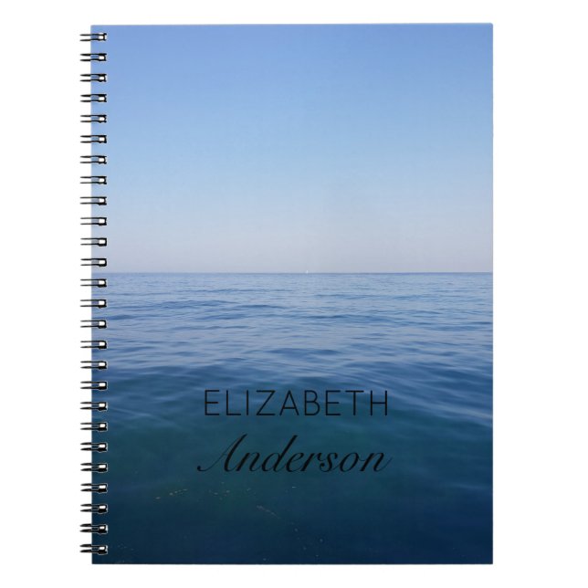 Ocean View Sea Life Sailing Photography Notebook (Front)