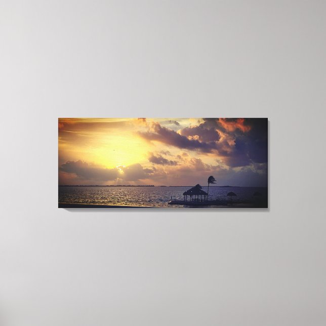 Ocean View Sunrise Canvas Print (Front)