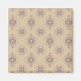 Ocean Villa Beach Print Beige Magnet