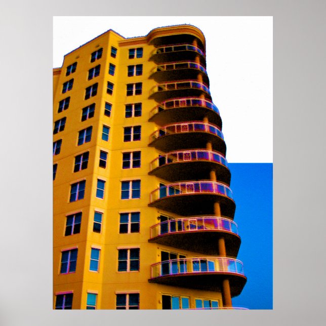 Ocean Vistas Corner Units Architecture Photo Art 3 Poster (Front)