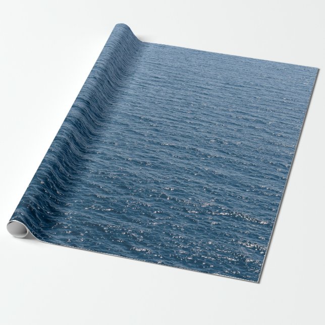 Ocean Water Background Wrapping Paper (Unrolled)