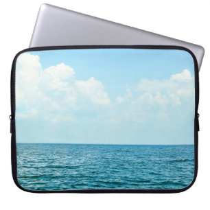 Ocean Water, Clear Blue Sky. Laptop Sleeve