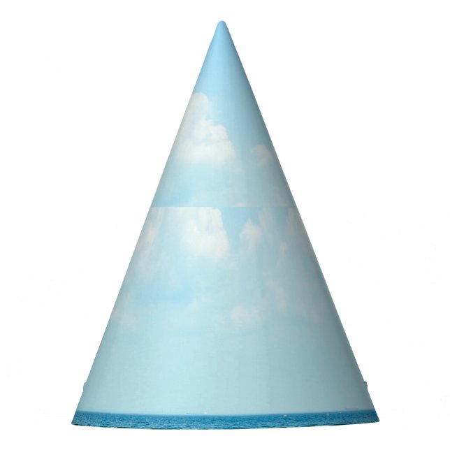 Ocean Water, Clear Blue Sky. Party Hat (Front)