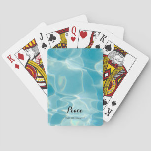 Ocean Water sunny waves modern Playing Cards