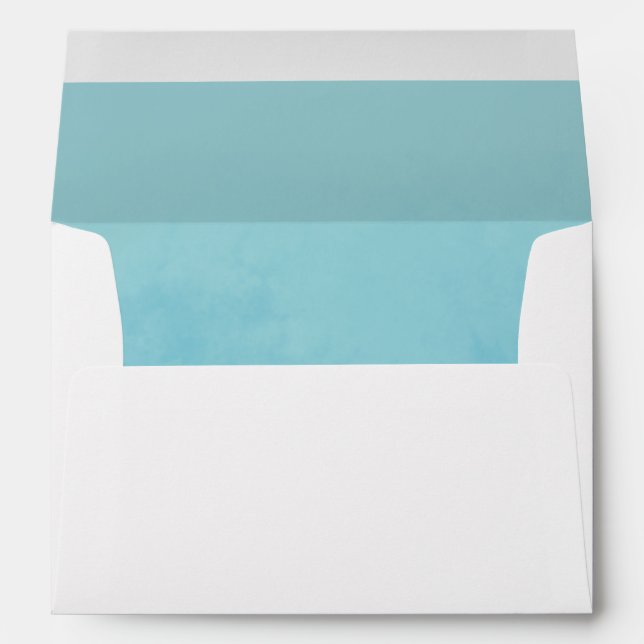 Ocean Watercolor Lined Envelope (Back (Bottom))
