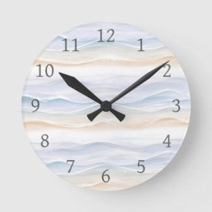 Ocean Wave Beach Design 365 Round Clock