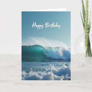 Ocean Wave Birthday Card