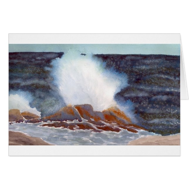 Ocean Wave Card (Front Horizontal)