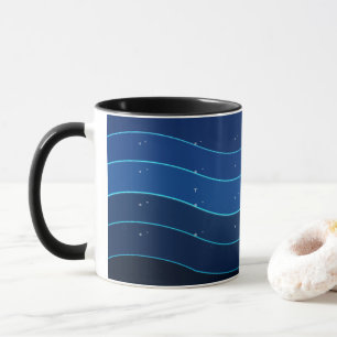 Ocean Wave Coffee Mug   Deep Blue Sea Waves