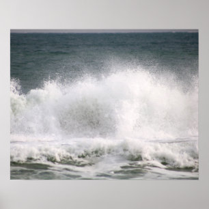 Ocean Wave Crashing Colour 16x20 Poster