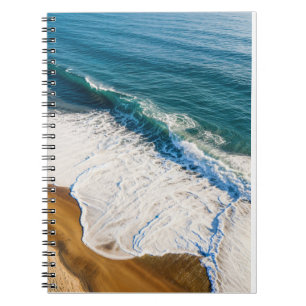 Ocean Wave Crashing on Beach Notebook