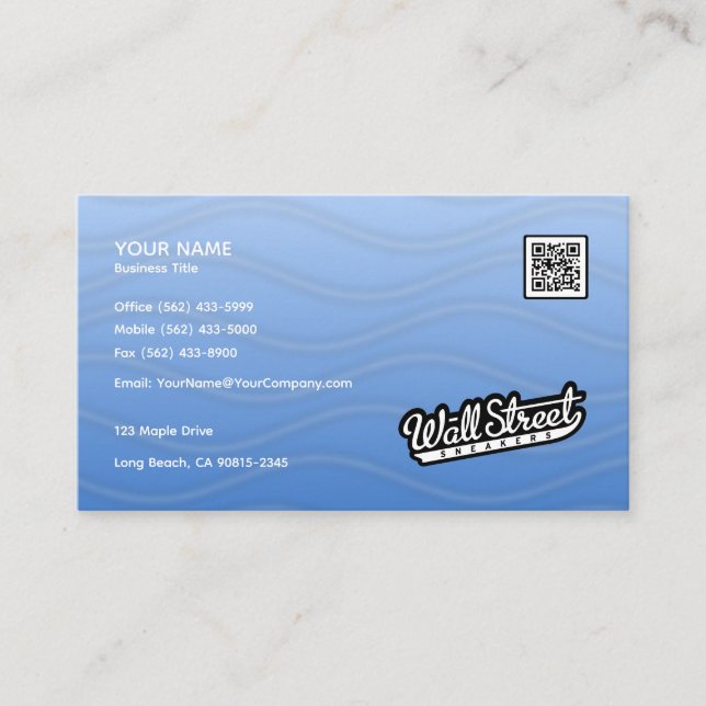 Ocean Wave Flow - Business Card (Front)
