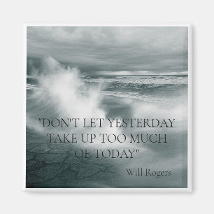 "OCEAN WAVE" INSPIRATIONAL QUOTE FRIDGE MAGNET