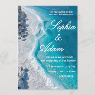 Ocean Wave Luxury Invitation